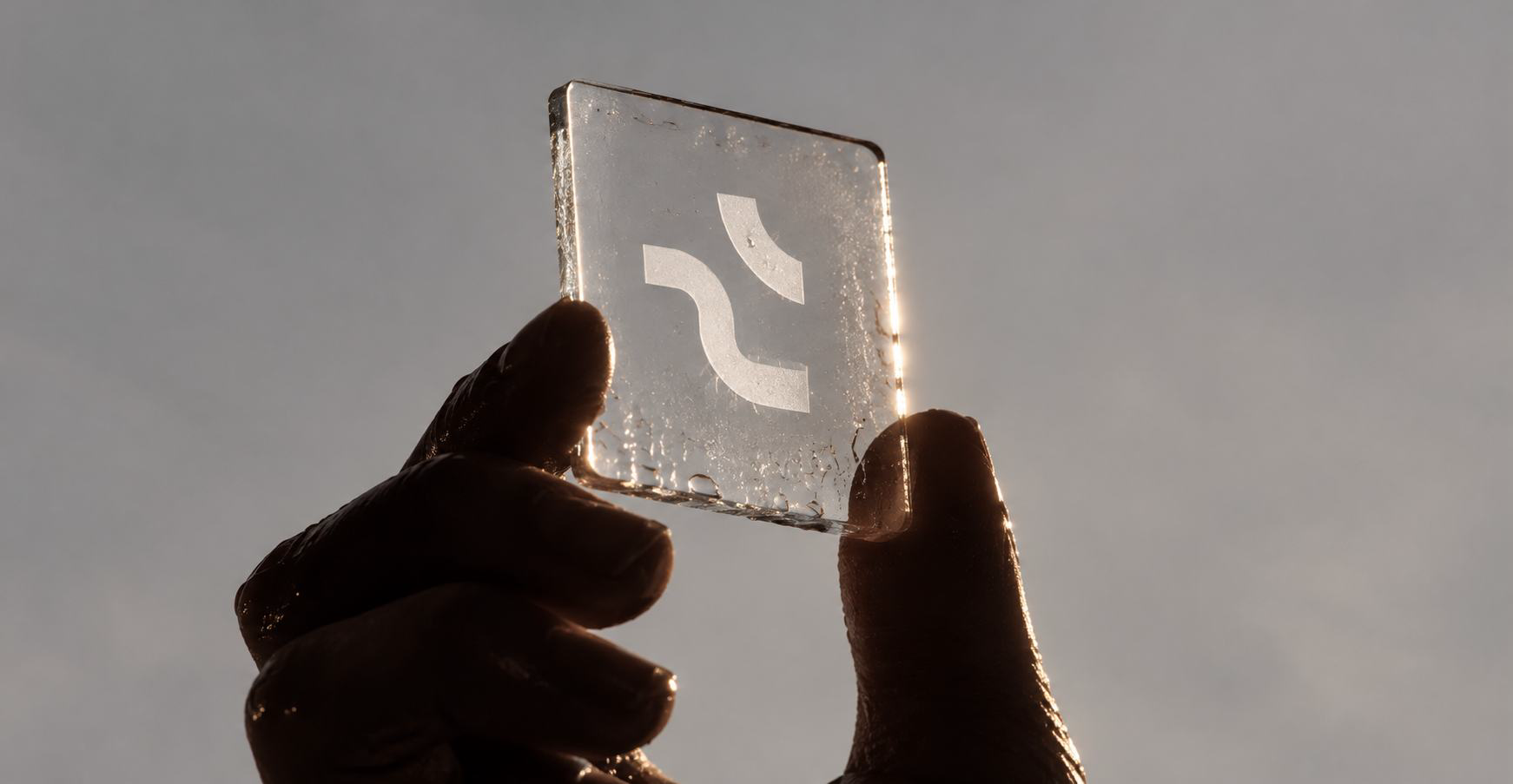 The authentic Taloris symbol held in a translucent physical material